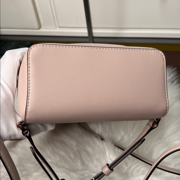 Kate Spade New York Schuyler Mini Backpack Warm Beige NWOT $299 Saffiano PVC - Picture 7 of 17